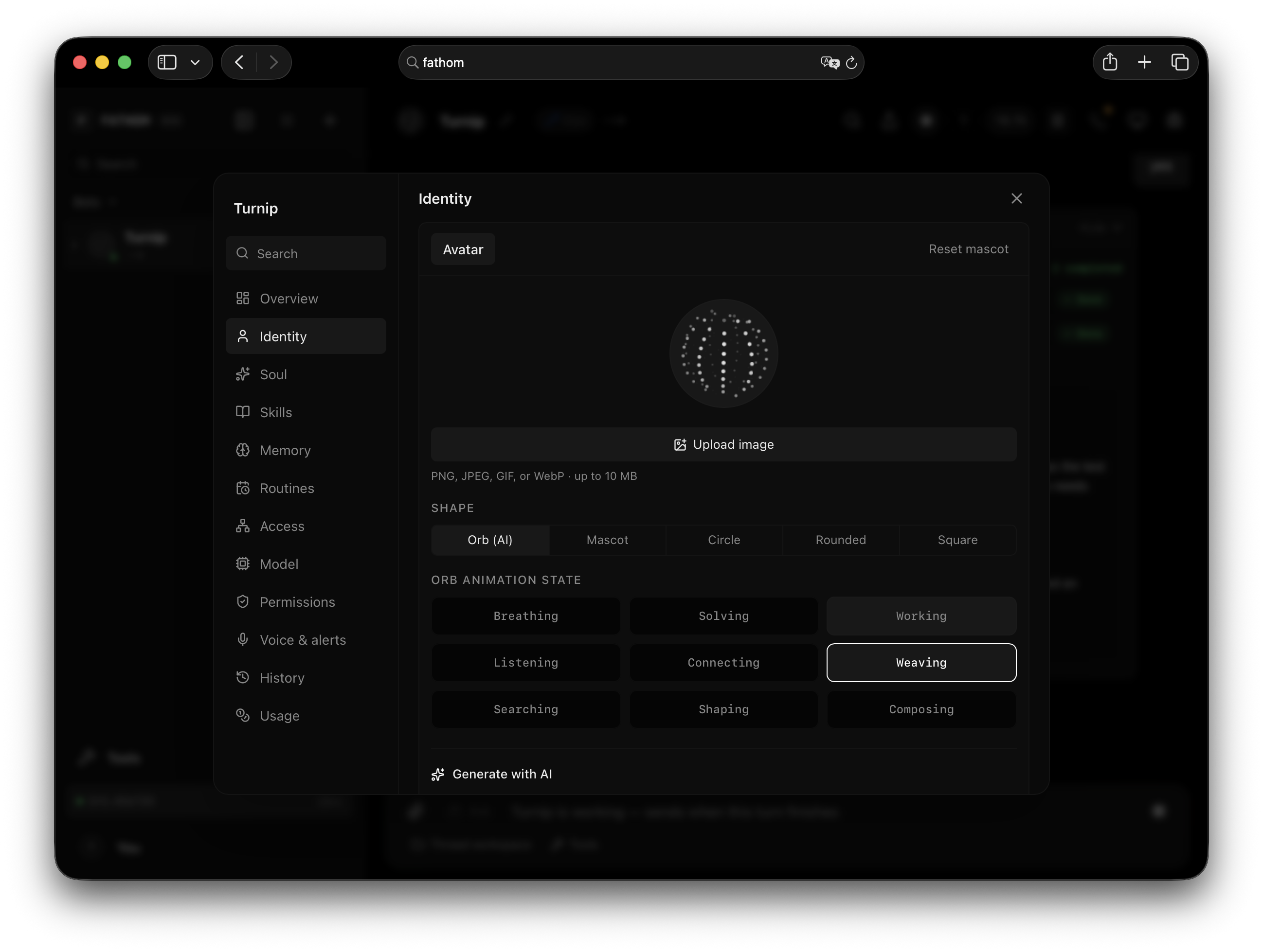 Fathom Bot — Live Autonomous Agent Execution with Chain of Thought